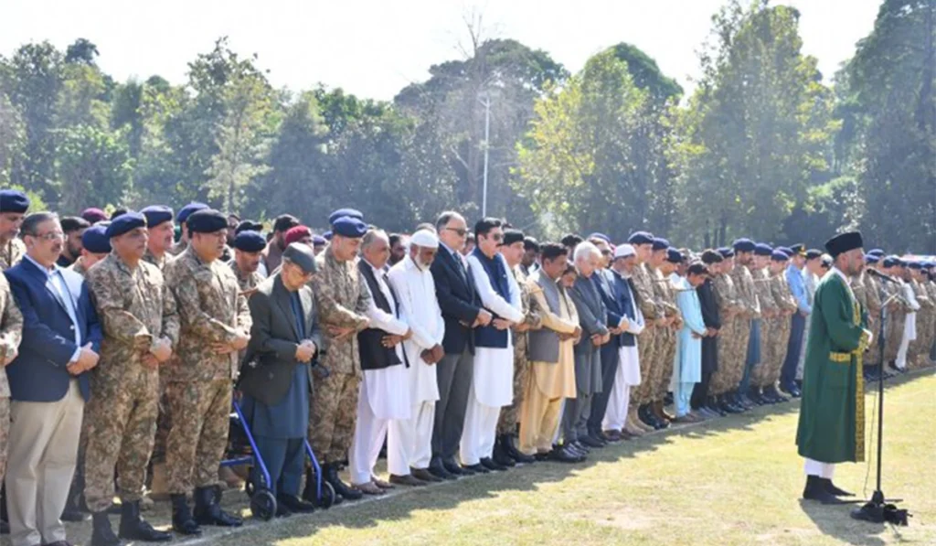 Funeral prayers offered for troops martyred in Afghan Taliban aggression