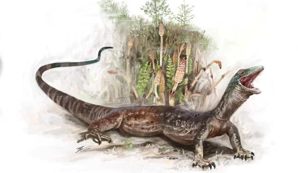 Enigmatic Jurassic reptile looks like a mix of snake and lizard