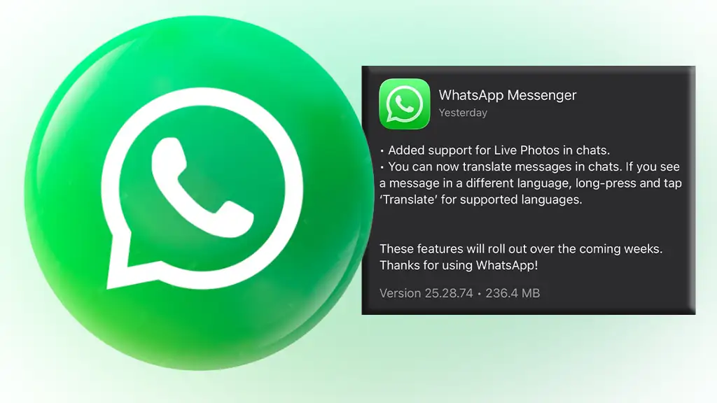 WhatsApp new update for iPhone iOS