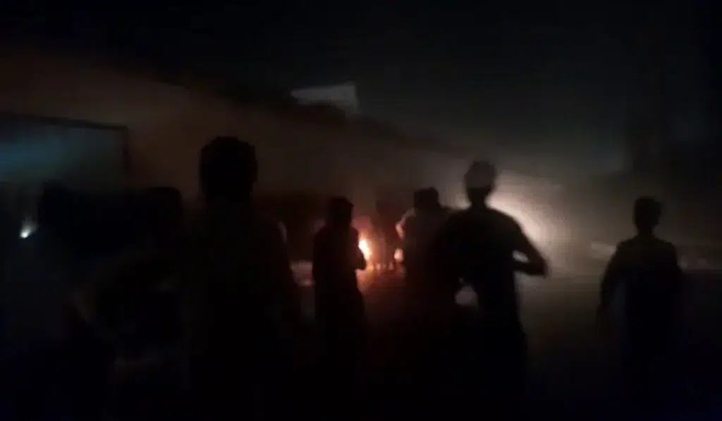 Four policemen injured