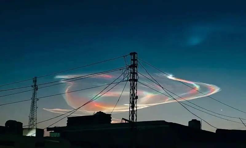 lenticular cloud over Quetta