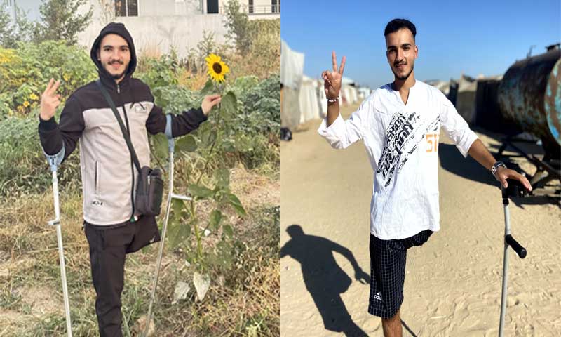 Hasan Nasser Gaza survivor Pakistan