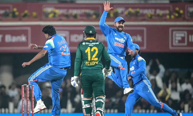 IND vs SA: India defeat South Africa by 17 runs in high-scoring ODI thriller