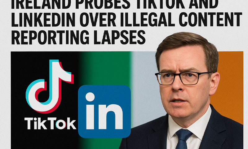 Ireland probes TikTok and LinkedIn over illegal content reporting lapses
