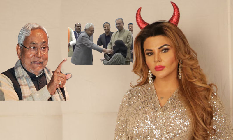 Veil-pulling incident: Rakhi Sawant demands public apology from Bihar CM Nitish Kumar