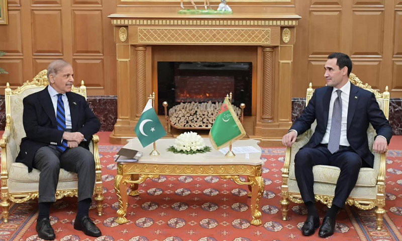 PM Shehbaz, Turkmenistan president