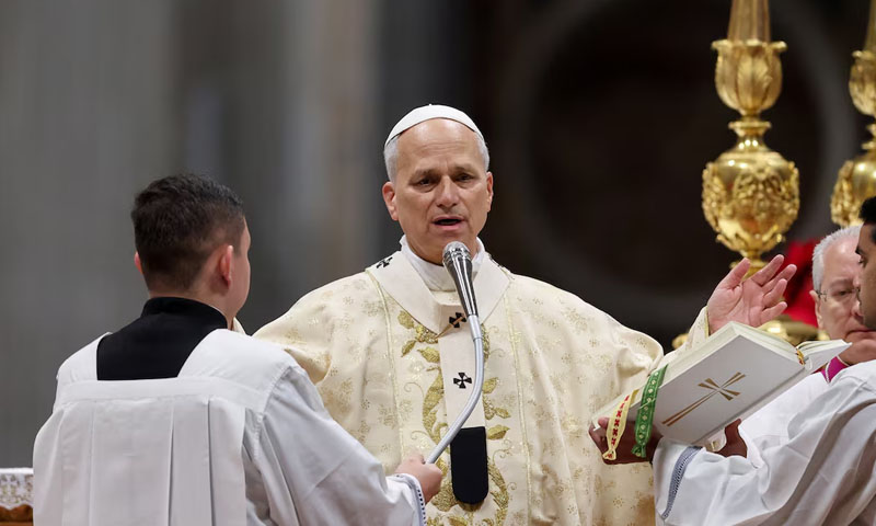 Pope Leo decries plight of Palestinians