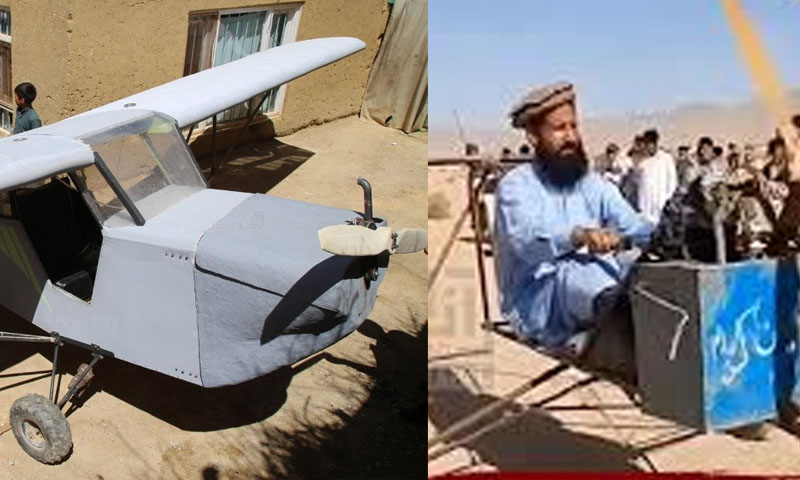 Afghan innovator builds homemade aircraft, attracts locals' attention