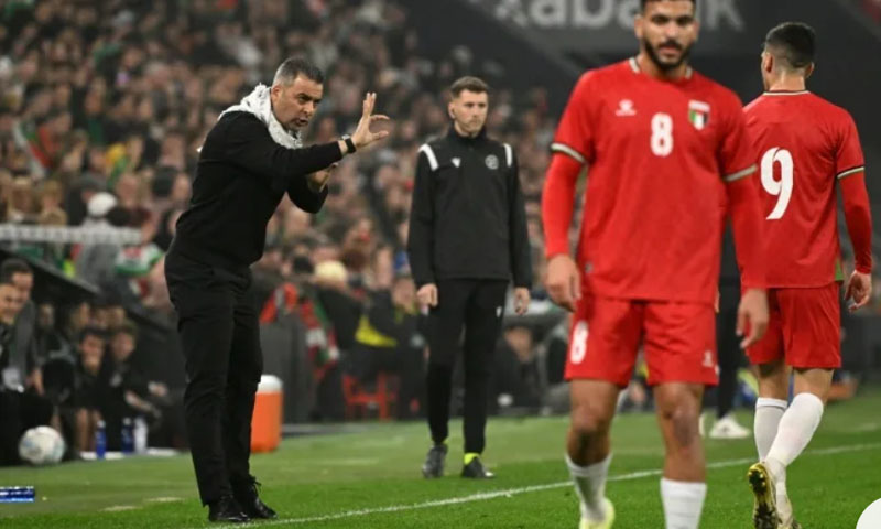 Palestinian coach finds strength and guidance from mother living in Gaza tent