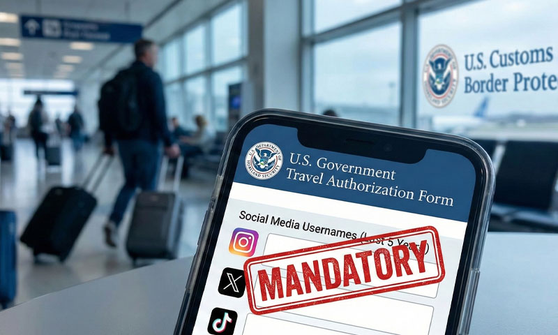 US visa requirements 2025: five-year social media history now mandatory for tourists
