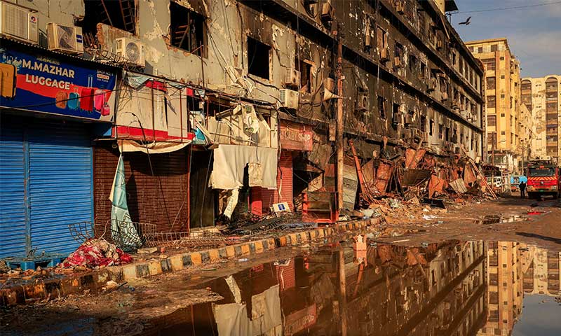 Gul Plaza Fire death toll 30