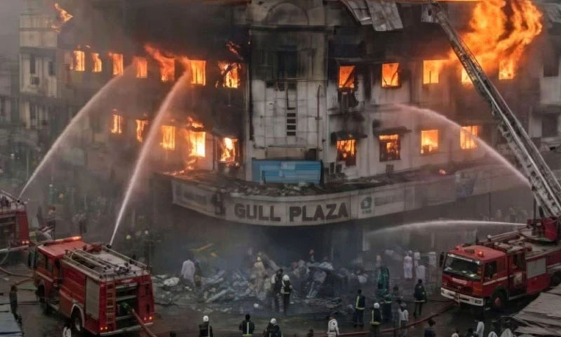 Sindh govt announces judicial probe into Gul Plaza tragedy