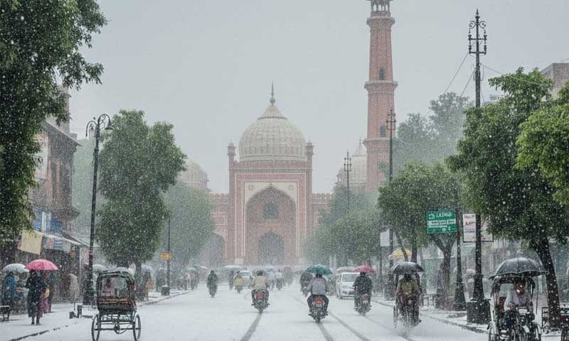 Lahore snow