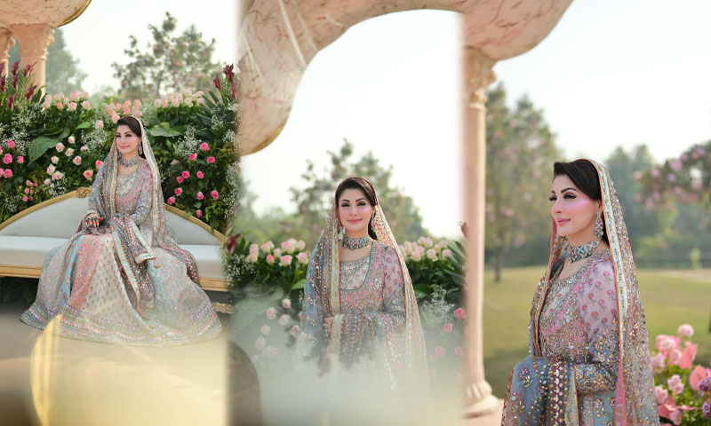 Maryam Nawaz graces son’s valima in elegant style