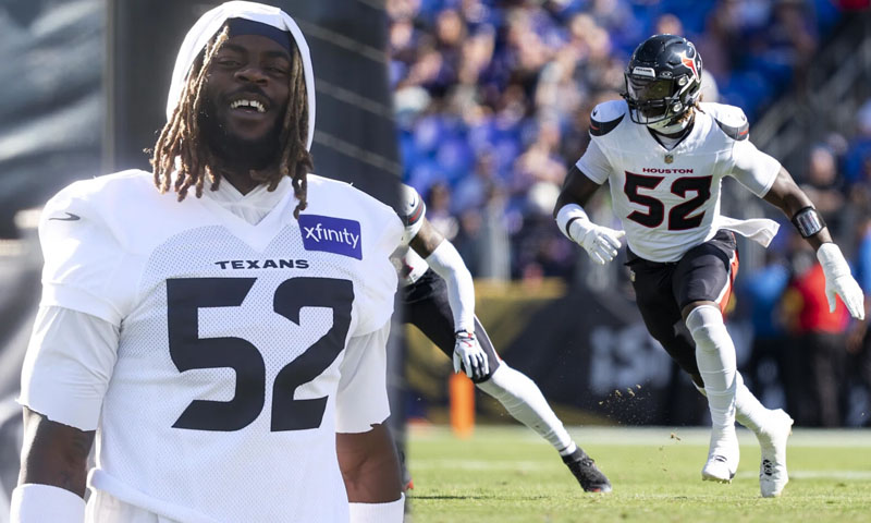 Patriots add former Texans DE Darrell Taylor to practice squad