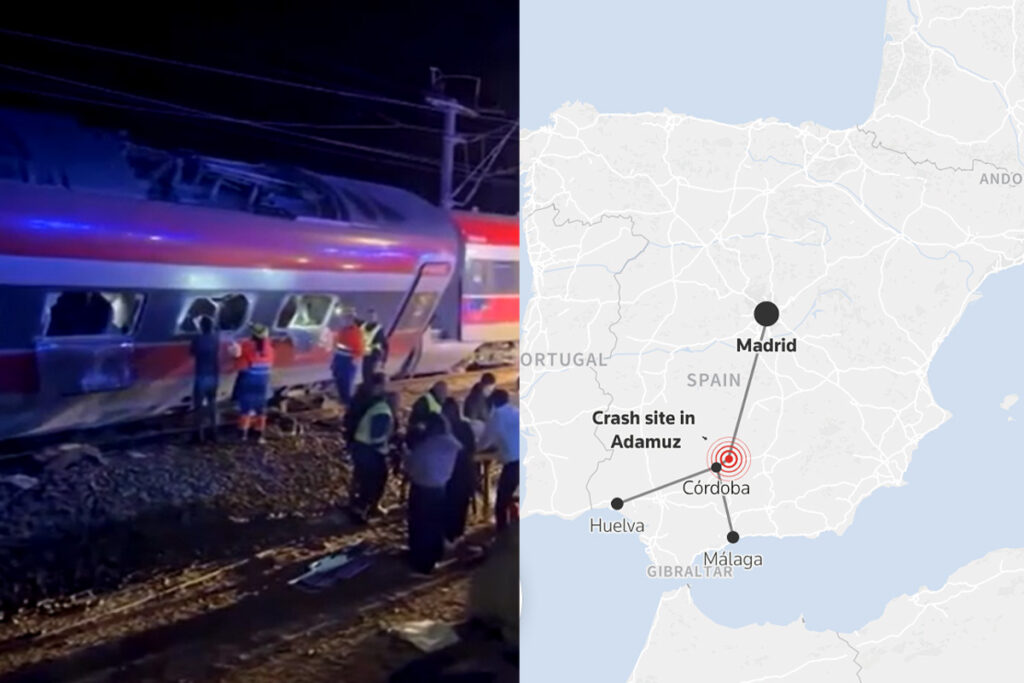 train collision in Southern Spain