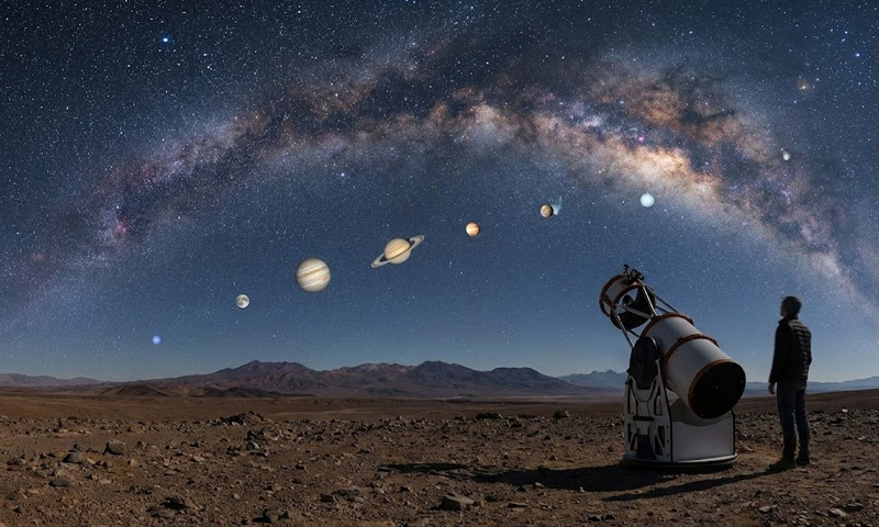 Rare celestial ballet: six planets to illuminate February skies