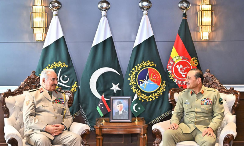 Field Marshal meets Libyan counterpart, reaffirms commitment to strengthening bilateral relations