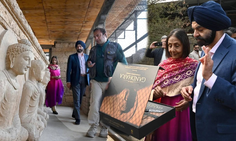 WB president Ajay Banga tours historic Juliyan Stupa in Khanpur