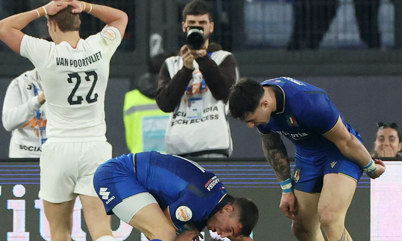 Italy pull off first ever 23-18 win over England