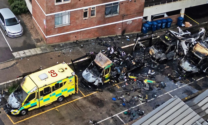 Ambulances set on fire in London in ‘antisemitic attack’, PM condemns incident