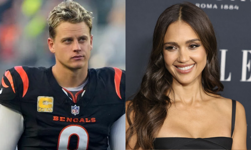 Joe Burrow and Jessica Alba