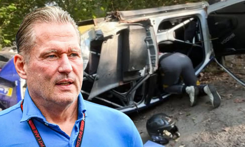 Jos Verstappen escapes unhurt after dramatic crash at Rallye de Wallonie