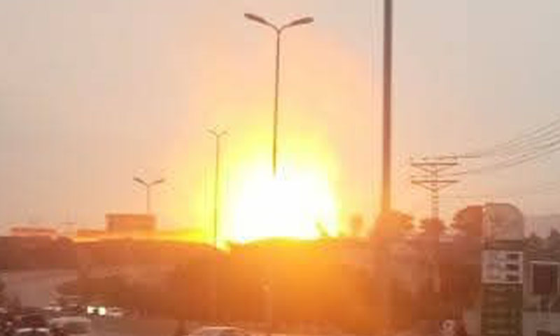 Gas leak sparks huge blaze in Hattar, Woman, child among dead