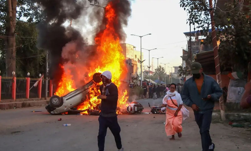 Violence flares in India’s Manipur, after rocket attack kills two children