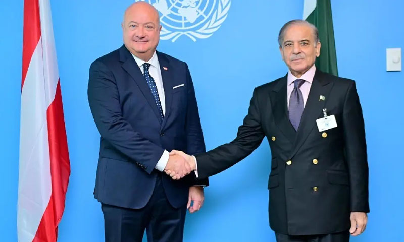 PM Shehbaz holds warm call with Austrian chancellor on US-Iran ceasefire