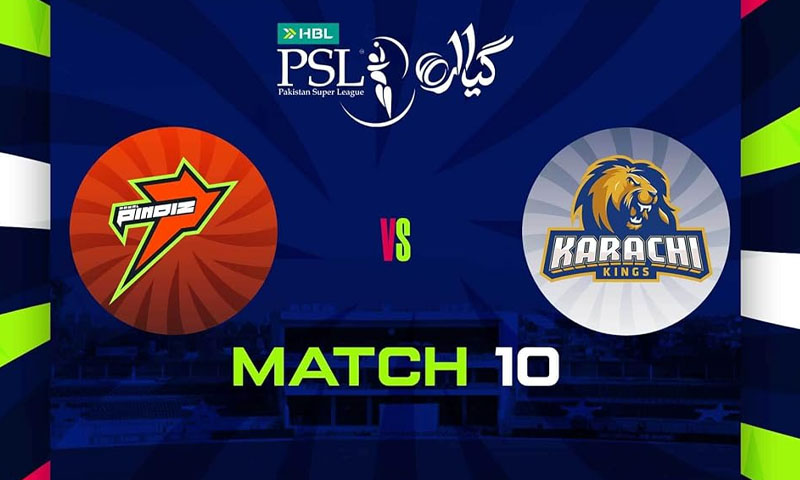 Pindiz vs Karachi Kings: KAR opt to bowl first in 10th PSL clash