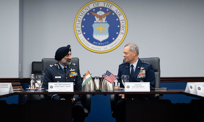 US, Indian air chiefs hold high-level talks to boost defence cooperation