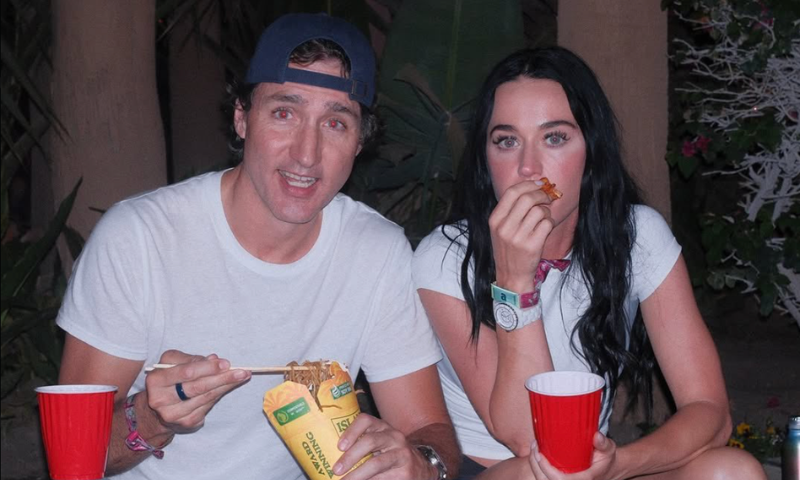 Justin Trudeau and Katy Perry