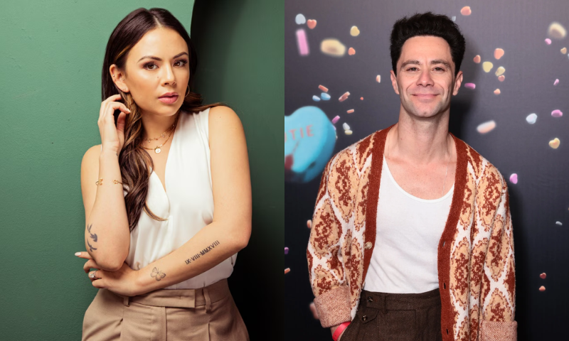 Janel Parrish and Sasha Farber