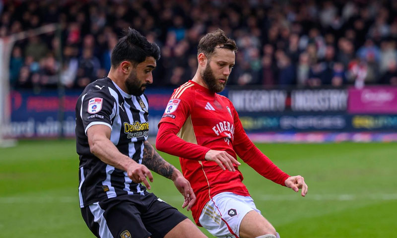 Notts County vs Salford City meet this afternoon at Wembley Stadium in the League Two play-off final, with promotion to League One on the line: File photo