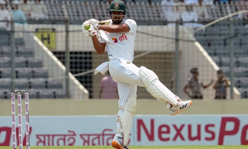 Pak VS BAN Test: Shanto leads Bangladesh resistance as Day 4 ends early against Pakistan