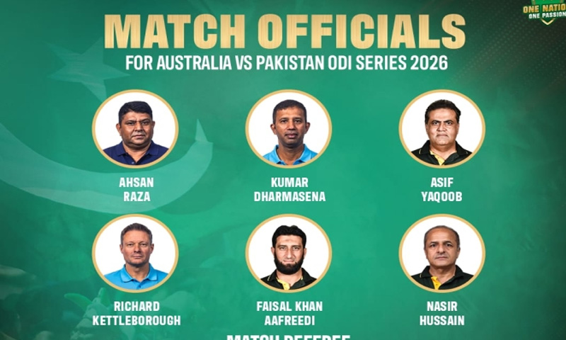 Pak vs Australia ODI series: match officials announced