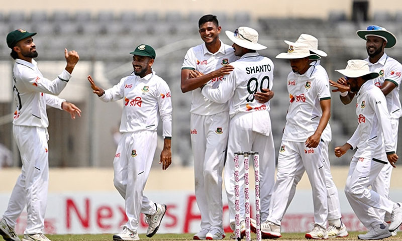 Pakistan outclassed in first Pak vs Ban Test, Nahid Rana shines