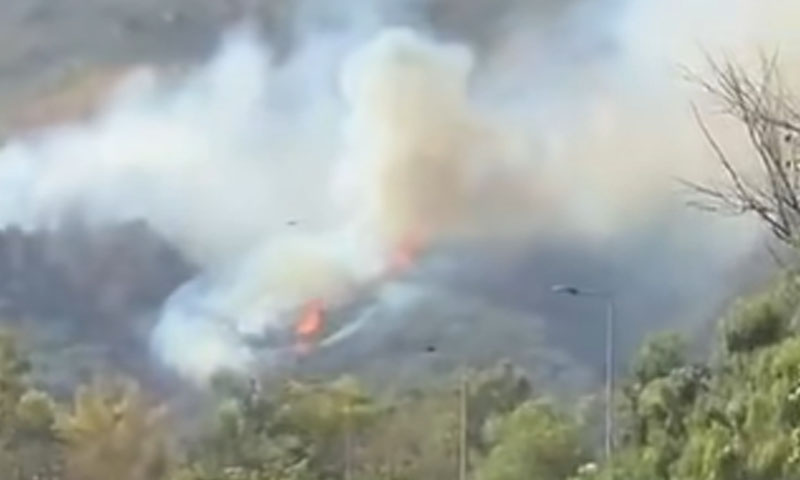 Fire breaks out at two sites in Islamabad’s Margalla Hills