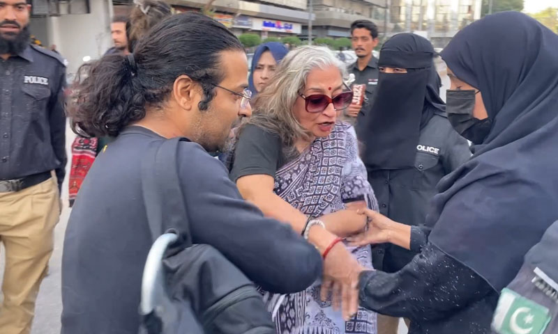 activists had gathered at KPC for a 4pm press conference to demand a no-objection certificate (NOC) for their upcoming annual march in Karachi when they were taken into custody