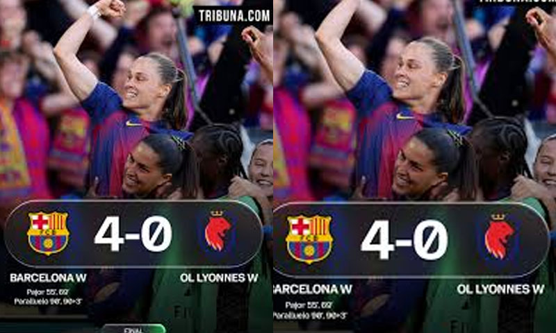 Barcelona crush Lyon 4-0 to win fourth Women’s Champions League title: Photo taken from side's official Instagram account