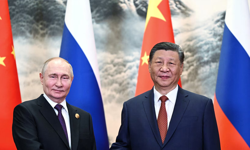 Putin vows to deepen “comprehensive partnership” with China; Xi calls for Middle East ceasefire