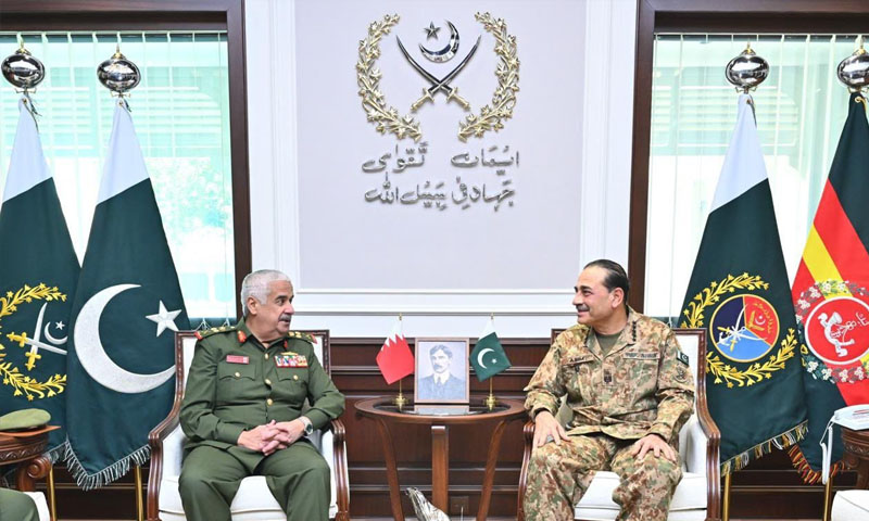 Bahrain National Guard commander holds talks with Pakistan’s top military leadership