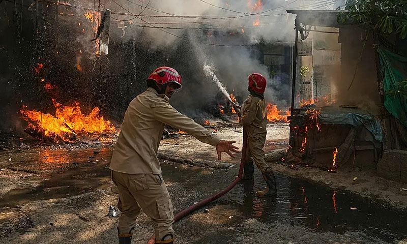 At least 20 killed in Delhi hotel fire, including 12 foreign nationals