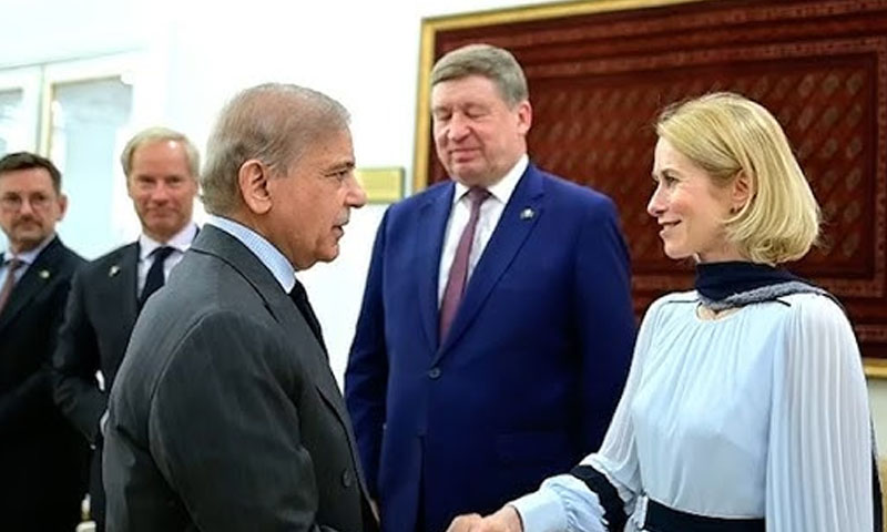 Prime Minister Shehbaz Sharif said, during a meeting with European Union (EU) representative Kaja Kallas, Pakistan wants to further strengthen its multi-dimensional partnership with the West: File Photo