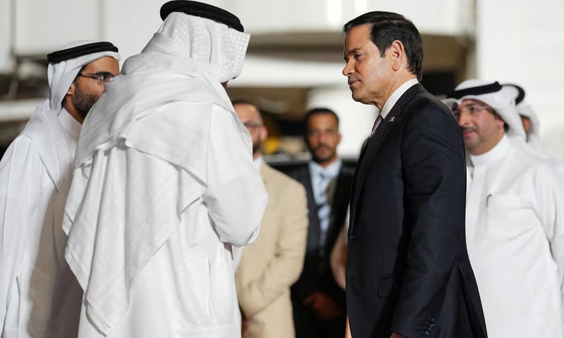 Rubio lands in Bahrain seeking Gulf backing for Iran deal