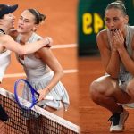 Elina Svitolina’s French Open campaign came to an end in the quarter-finals after she was beaten by fellow Ukrainian Marta Kostyuk in a dramatic three-set encounter on Court Philippe-Chatrier: File Photo