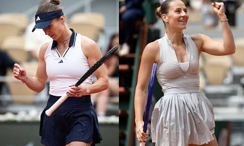 An all-Ukrainian battle is unfolding in the French Open quarter-final as Elina Svitolina and Marta Kostyuk remain locked in a gripping faceoff on Court Philippe-Chatrier here: File Photo