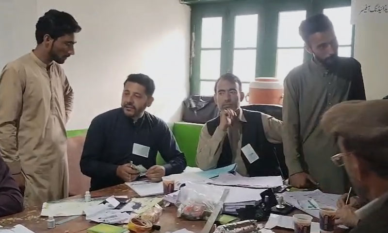 GB election commissioner visits polling stations, vows free and fair elections
