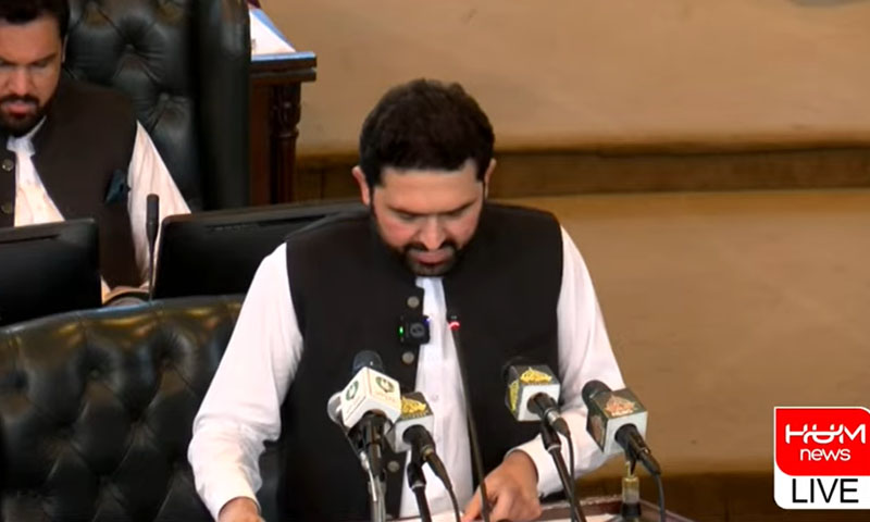 KP chief minister presents Rs2.12tr budget for 2027-28